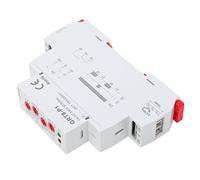 Oumefar Temporizador Compacto de relé de Repetición Electrónico AC230V con Indicador LED para Soluciones de Iluminación y Control de Motores en Material ABS