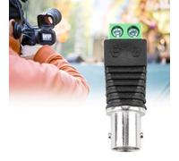 Oumefar Terminal de Conector Hembra Coaxial BNC Verde para Cámara de Vídeo CCTV Balun, Juego de 10 Piezas, Material ABS