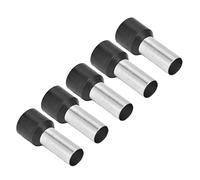 Oumefar - Terminales de crimpado de férula aislados ligeros y duraderos para equipos eléctricos 4 AWG E25-16 para electrodomésticos 50 piezas, color negro