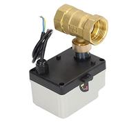 Oumefar Válvula de Bola Motorizada Eléctrica de 2 Vías Normalmente Abierta Manual Automática Integrada DN25 AC220V para Equipos Hidráulicos Sistemas de Control de Agua