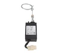 Oumefar Válvula Solenoide de Parada de Accesorio Eficiente de Apagado para Generador, Fácil Control para Protección del Motor, ABS y Material de Acero Inoxidable (12 V CC.)