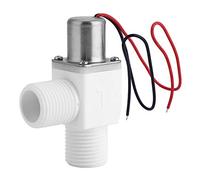 Oumefar Válvula Solenoide de Pulso Eléctrica para Control de Agua G1/2" - Válvula Eficiente de Ahorro de Agua para Riego de Jardinería, Ambiente con Batería