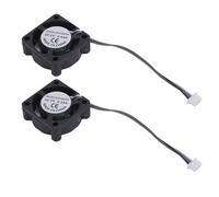 Oumefar Ventilador Hotend para Impresora 3D, Ventilador de Refrigeración Hotend con Doble Rodamiento de Bolas Eficiente para Uso de Control de Temperatura, 2 uds.