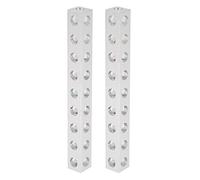 Oumefar Viga Cuadrada Robótica Accesorio Estructural Fuerte y Preciso para Construir Robots de Trabajo Adecuado para Entusiastas de la Robótica 2 Piezas Aluminio 8 X 8 X 72 Mm