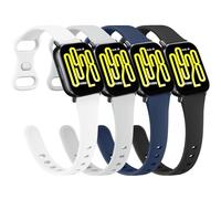 Oumida 4 Piezes Correas Compatible con Xiaomi Redmi Watch 5 Active/Redmi Watch 5 Lite, Pulseras de Repuesto Fina de Silicona Suave Impermeable (Negro/Gris/Blanco/Azul Marino)