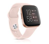 Oumida Compatible con Fitbit Versa 2 pulsera/Fitbit Versa pulsera para hombre y mujer, pulsera de silicona clásica, correa de repuesto para Fitbit Versa 2/Fitbit Versa/Versa Lite, color rosa