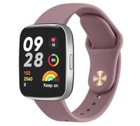 Oumida Correa Compatible con Xiaomi Redmi Watch 3 Active Mujer Hombre, Correas de Silicona Suave, Pulseras de Repuesto Deportiva Impermeable para Redmi Watch 3 Active, Humo Violeta