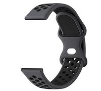 Oumida Correa Compatible con Xiaomi Redmi Watch 5 Active/Redmi Watch 5 Lite, Correas de Silicona Suave, Pulseras de Repuesto Deportiva Transpirable para Mujer y Hombre (Gris Negro)
