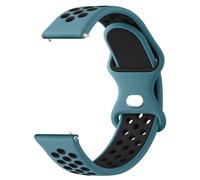 Oumida Correa Compatible con Xiaomi Redmi Watch 5 Active/Redmi Watch 5 Lite, Correas de Silicona Suave, Pulseras de Repuesto Deportiva Transpirable para Mujer y Hombre (Azul Gris/Negro)