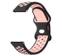 Oumida Correa Compatible con Xiaomi Redmi Watch 5 Active/Redmi Watch 5 Lite, Correas de Silicona Suave, Pulseras de Repuesto Deportiva Transpirable para Mujer y Hombre (Negro Rosa)