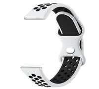 Oumida Correa Compatible con Xiaomi Redmi Watch 5 Active/Redmi Watch 5 Lite, Correas de Silicona Suave, Pulseras de Repuesto Deportiva Transpirable para Mujer y Hombre (Blanco Negro)