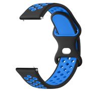 Oumida Correa Compatible con Xiaomi Redmi Watch 5 Active/Redmi Watch 5 Lite, Correas de Silicona Suave, Pulseras de Repuesto Deportiva Transpirable para Mujer y Hombre (Negro Azul)
