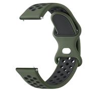 Oumida Correa Compatible con Xiaomi Redmi Watch 5 Active/Redmi Watch 5 Lite, Correas de Silicona Suave, Pulseras de Repuesto Deportiva Transpirable para Mujer y Hombre (Verde Oscuro/Negro)