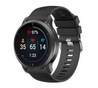 Oumida Correa para Garmin Forerunner 255 Pulseras/Forerunner 255 Music, 22 mm Silicona Quick Release Pulseras, Clásica Correa de Repuesto Original para Garmin Venu 3 / Venu 2