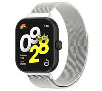 Oumida Correa para Xiaomi Redmi Watch 5 / Redmi Watch 4 / Xiaomi Mi Band 8 Pro/Xiaomi Mi Band 9 Pro, Correas de Metal con Imán, Pulseras de Repuesto Ajustable de Acero Inoxidable (Luz de Estrellas)