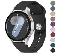 Oumida Correa Samsung para Samsung Galaxy Watch 7 6 40mm 44mm / FE 40mm / Galaxy Watch 6 Classic 47mm 43mm, 20mm Silicona Pulseras Reloj de Repuesto Deportiva para Mujer Hombre (Negro)