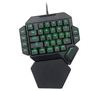 Oumij1 Teclado para Una Mano - Teclado para Juegos con Retroiluminación RGB - Teclado Mecánico - con Función de Definición de Macro - para PC Computadora Portátil Juego
