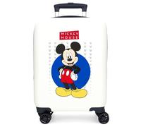 Joumma Disney Minnie Enjoy The Day Maleta de Cabina Blanco 33x50x20 cms Rígida ABS Cierre de combinación Lateral 28,4L 2 kgs 4 Ruedas Dobles Equipaje Mano