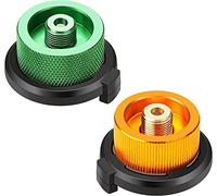 oumuik Adaptador de Cartucho de Gas, Adaptador de Botella de Gas,2 Piezas, Convertidor De Tanques De Camping,