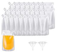 oumuik Juego de bebidas rellenables a prueba de fugas, bolsa de alcohol, jugo de alcohol, bolsa para festival, bolsa de bebidas esenciales, bolsa de pícnic, camping, fiesta, bebidas, bolsa con botella