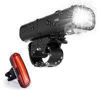 OUNDEAL Luz Bicicleta LED, Luz Delantera Bicicleta Recargable USB, Luces Bicicleta Impermeable con Luz Trasera Bicicleta y Faro Delantero Bicicleta, para Ciclismo Seguridad