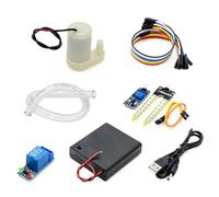 Ounfhtrttk 1 Juego de Riego Automático, Kit de Bricolaje, Bomba de Agua, Detección de Humedad del Suelo, Riego por de Jardín, de Riego