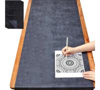 Ounfhtrttk 2 Hojas de Papel de Transferencia de Carbón de Grafito Grande de 20,3 X 275,6 Pulgadas para Calcar Papel Carbón Encerado Negro