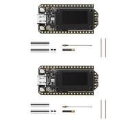 Ounfhtrttk 2 Pcs Upgrade Heltec WiFi Lora 32 V4 GPS SX1262 0.96 Pulgadas OLED LoRaWAN 28dbm Potencia de Transmisión