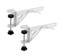 Ounfhtrttk 2 Piezas de Abrazadera Extensora de Escritorio Plegable, Abrazadera Bandeja de Teclado de Computadora para el Hogar/la Oficina, Tablero Extensor de Escritorio de Madera DIY