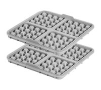 Ounfhtrttk 2 Piezas Moldes de Placas de Waffle 17x17cm para Freidoras de Aire Cuadradas de 4.2-6.2l Molde de Silicona para Hornear en Freidoras de Aire B