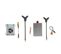 Ounfhtrttk 3.3G 3W VTX 16CH Micrófono Incorporado+3.3G VRX FPV Receptor Transmisor de Video PAL/NTSC para FPV RC Racing Drone