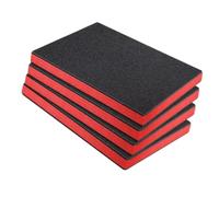 Ounfhtrttk 4 Insertos de Espuma Precortados para Cajas de Herramientas, Acolchado Protector para Cámaras y Herramientas, Láminas de Amortiguación para Transporte de Maletas de Bricolaje.