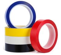 Ounfhtrttk 5 Rollos de Cinta de Vinilo para Suelo de 1 Pulgada X 72 Yardas. Cinta para Marcar Suelos de Cancha, Gimnasios, Vinilos Deportivos.