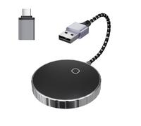 Ounfhtrttk Adaptador Automático Carplay Inalámbrico 2 en 1, Adaptador Inalámbrico Carplay Rápido Que Convierte Carplay Cableado A Inalámbrico para Inalámbrico