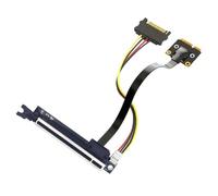 Ounfhtrttk Adaptador de Tarjeta Elevadora PCIe 3.0 1x A 16x, Cable de Extensión PCI-e X1 A Mini PCI-e para Tarjeta de Sonido y Tarjeta Gráfica para Minería de Bitcoin