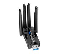 Ounfhtrttk Adaptador de Tarjeta WiFi6 de 1800 Mbps USB3.0 AX1800 Receptor LAN Inalámbrico de 2,4 GHz y 5 GHz de Doble Banda con 4 Antenas
