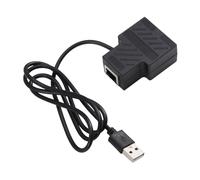 Ounfhtrttk Adaptador Divisor Ethernet de 100 Mbps con Cable de Alimentación RJ45 LAN, Conmutador de Red de 1 Entrada y 2 Salidas para Enrutadores, PC y Redes.