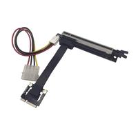 Ounfhtrttk Adaptador Extensor MiniPCI-e X1, Cable Puente PCIE3.0 de 15 cm para Tarjeta de Sonido y Tarjeta de Red.