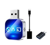 Ounfhtrttk Adaptador Inalámbrico Carplay Smart Mirror Link Carplay Android Auto USB Dongle Plug Play con Cable Carplay A Inalámbrico A