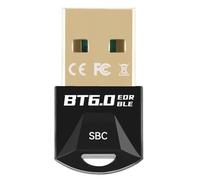 Ounfhtrttk Adaptador USB Bluetooth 6.0, Decodificador AAC, Receptor de Audio y Música Inalámbrico, Transmisor para PC, Ratón, Teclado, Dongle USB