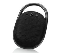Ounfhtrttk Altavoz Bluetooth Portátil para Exteriores con Clip, Batería Integrada, Resistente Al Agua IP67, Minialtavoz Negro