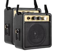 Ounfhtrttk Amplificador de Guitarra Mini TOP con Clip Trasero y Altavoz para Accesorios de Guitarra Acústica y Eléctrica.