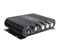 Ounfhtrttk Amplificador HiFi de 2.1 Canales, 20 W X 2 + 40 W, Miniamplificador MP3 para Coche, Bluetooth 5.0, Entrada Auxiliar, Ajuste de Graves Altos y Bajos, Enchufe UE.