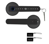 Ounfhtrttk APP Control Manija de Puerta Cerradura de Huella Dactilar Inteligente Pomos de Puerta Inteligentes para Dormitorio Hotel Oficina Apartamento