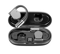 Ounfhtrttk Auriculares de Traducción Inteligente M111, Audífonos de Traducción con Inteligencia Artificial para 144 Idiomas, Dispositivo de Traducción Inalámbrico en la Oreja, Color Negro