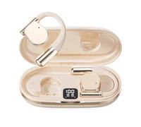 Ounfhtrttk Auriculares Traducción Inteligente M111 con Tecnología Inteligencia Artificial para Traducir en 144 Idiomas, Dispositivo Traducción Inalámbrico en la Oreja, Color Cremoso