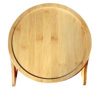 Ounfhtrttk Bandeja para Reposabrazos de Sofá, Mesa de Madera para Comer, Controlar el Control Remoto, Beber o Usar el Teléfono (Redonda o Cuadrada)