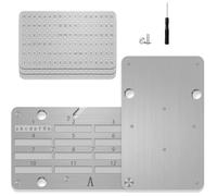 Ounfhtrttk Billetera de Placas Crypto Almacenamiento de Criptomonedas para Respaldo de Hardware de Bitcoin Libro de Registro de Código Mecánico