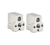 Ounfhtrttk Bloque Calefactor de Cobre Chapado CR10 Volcano Bloque Calefactor de Alta Temperatura para Piezas de Impresora 3D, Flujo Grande 2 Piezas