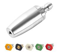 Ounfhtrttk Boquilla Turbo de Alta Presión Punta de Boquilla Giratoria Conexión Rápida de 1/4 de Pulgada Orificio 4.0 para Lavadora Eléctrica